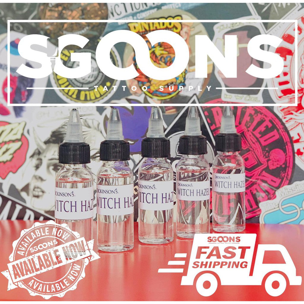 1oz (30mL) Dickinson's Witch Hazel Refill for Face and Body | SGOONS TATTOO SUPPLY 1oz (30mL) Dickinson's Witch Hazel Refill for Face and Body | SGOONS TATTOO SUPPLY