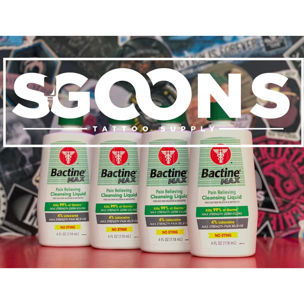 Tattoo Bactine Max Tattoo Cleansing Liquid 5oz | SGOONS TATTOO SUPPLY Tattoo Bactine Max Tattoo Cleansing Liquid 5oz | SGOONS TATTOO SUPPLY