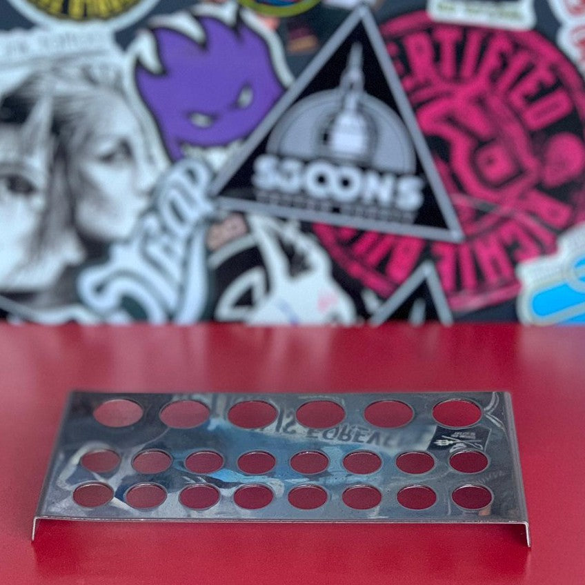 1pc Stainless Steel Tattoo Ink Cup Holder for (22 Ink Cups) Stand | SGOONS TATTOO SUPPLY 1pc Stainless Steel Tattoo Ink Cup Holder for (22 Ink Cups) Stand | SGOONS TATTOO SUPPLY