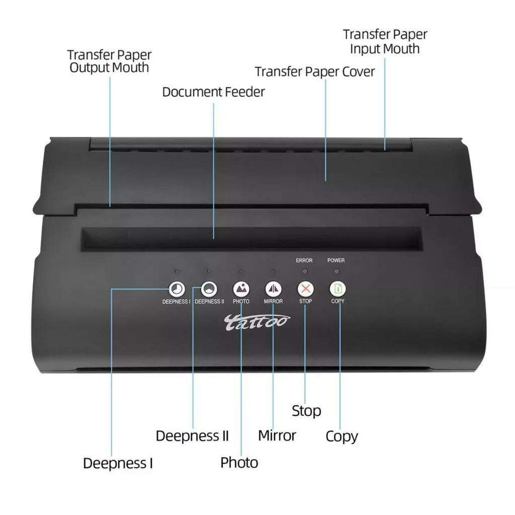 Tattoo Thermal Stencil Maker Tattoo Transfer Copier Printer Machine A4&A5| SGOONS TATTOO SUPPLY Tattoo Thermal Stencil Maker Tattoo Transfer Copier Printer Machine A4&A5| SGOONS TATTOO SUPPLY