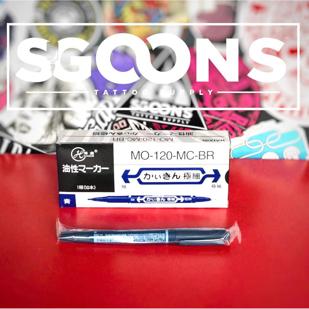 Tattoo Double Tip Temporary Ink Skin Marker Pen | SGOONS TATTOO SUPPLY Tattoo Double Tip Temporary Ink Skin Marker Pen | SGOONS TATTOO SUPPLY