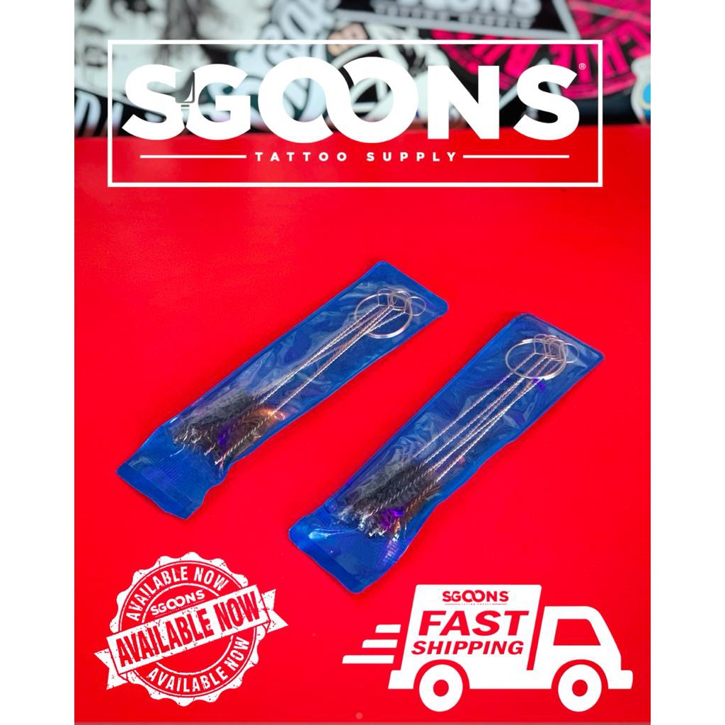 Stainless Steel Tattoo Equipment Tool Brush | SGOONS TATTOO SUPPLY Stainless Steel Tattoo Equipment Tool Brush | SGOONS TATTOO SUPPLY