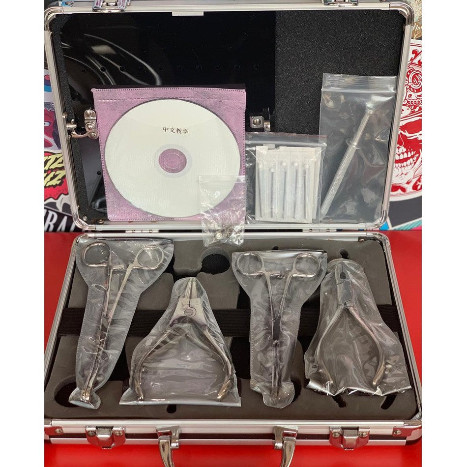 Professional Body Piercing Tool Kit (5 tools and 4 tools) Ear Nose Navel Set | SGOONS TATTOO SUPPLY Professional Body Piercing Tool Kit (5 tools and 4 tools) Ear Nose Navel Set | SGOONS TATTOO SUPPLY