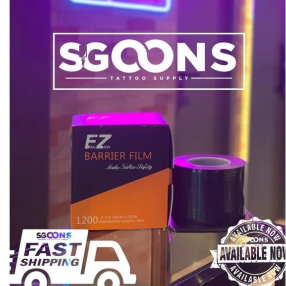 EZ BARRIER FILM & EMALLA BARRIER FILM ROLL DISPENSER I SGOONS TATTOO SUPPLY EZ BARRIER FILM & EMALLA BARRIER FILM ROLL DISPENSER I SGOONS TATTOO SUPPLY