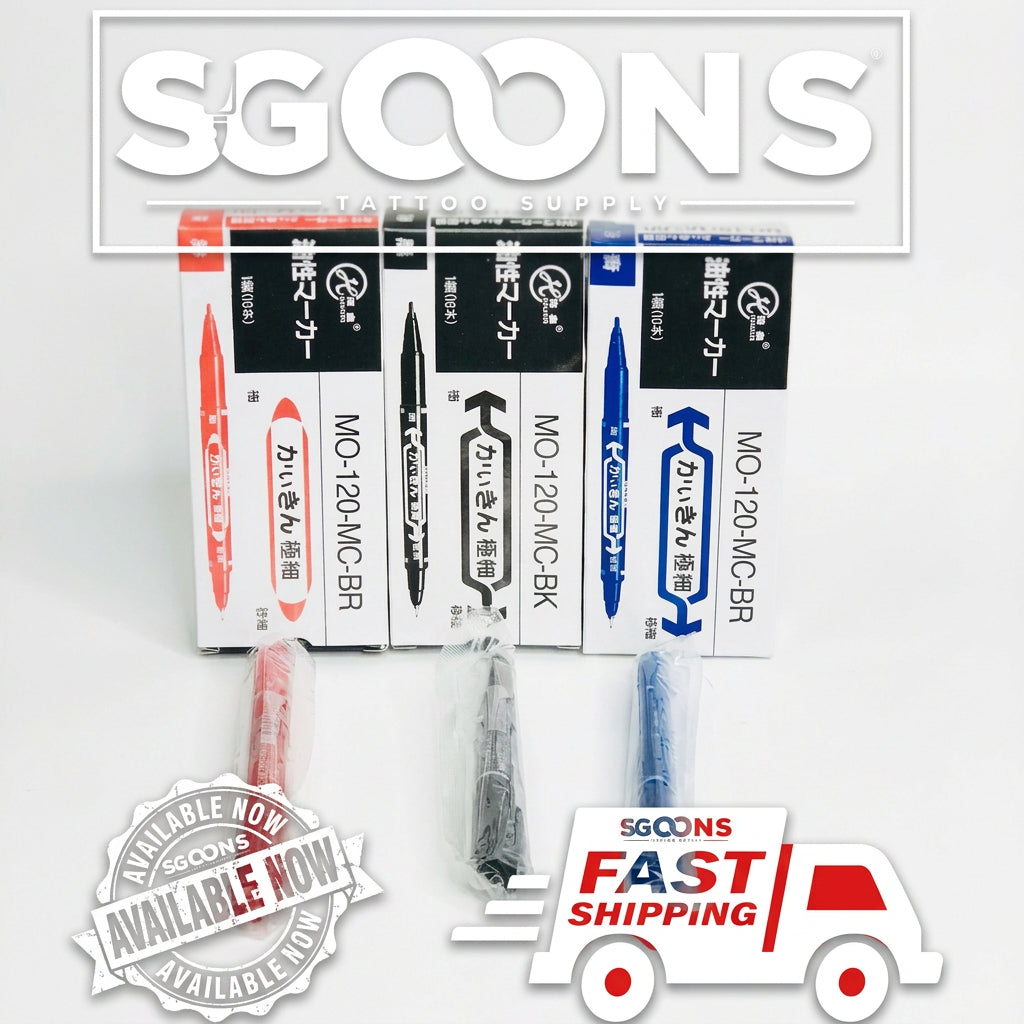 Tattoo Double Tip Temporary Ink Skin Marker Pen | SGOONS TATTOO SUPPLY Tattoo Double Tip Temporary Ink Skin Marker Pen | SGOONS TATTOO SUPPLY