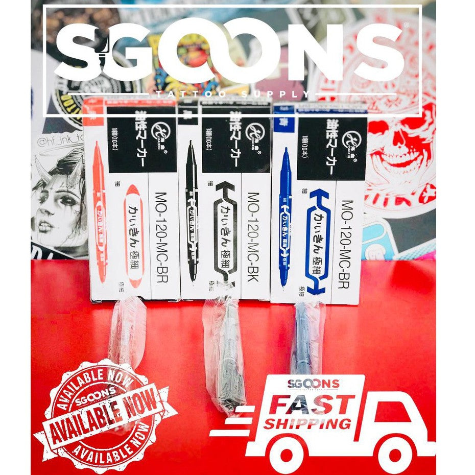 Tattoo Double Tip Temporary Ink Skin Marker Pen | SGOONS TATTOO SUPPLY Tattoo Double Tip Temporary Ink Skin Marker Pen | SGOONS TATTOO SUPPLY