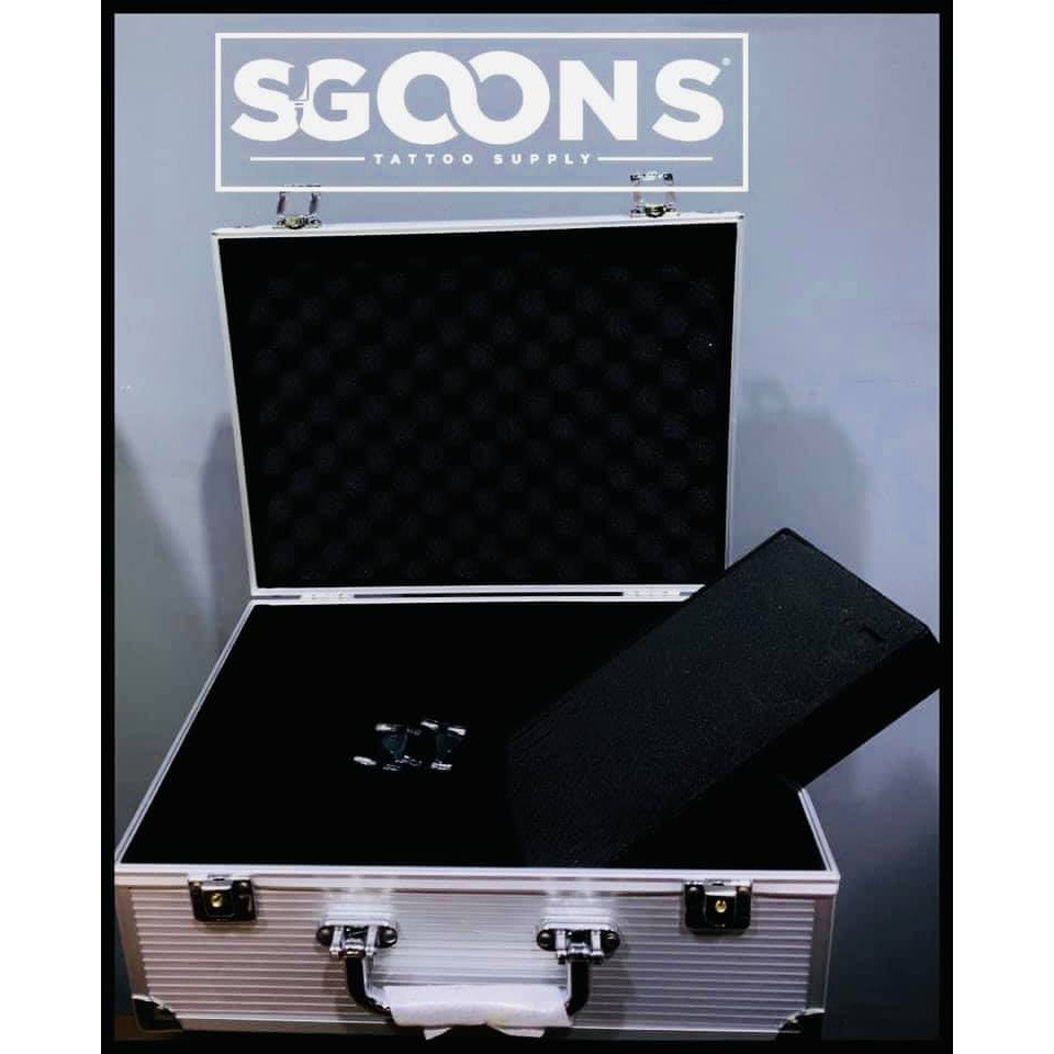 Tattoo Aluminum Machine Storage Case Carrying Box Empty Organizer | SGOONS TATTOO SUPPLY Tattoo Aluminum Machine Storage Case Carrying Box Empty Organizer | SGOONS TATTOO SUPPLY