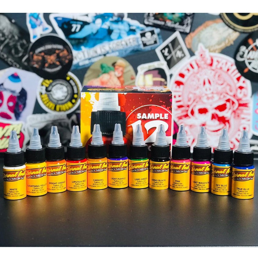 Original Eternal Tattoo Ink 12 Color & 25 Color Ink Set Made in USA | SGOONS TATTOO SUPPLY Original Eternal Tattoo Ink 12 Color & 25 Color Ink Set Made in USA | SGOONS TATTOO SUPPLY