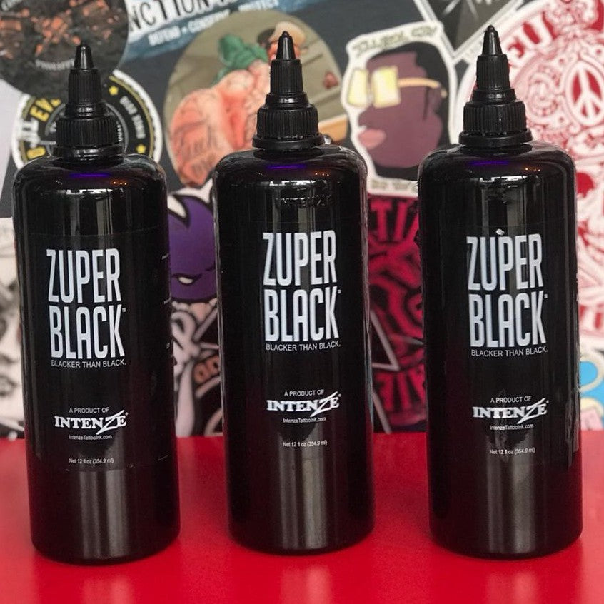 12oz Professional and Original Intenze Zuper Black Tattoo Inks Made in USA | SGOONS TATTOO SUPPLY 12oz Professional and Original Intenze Zuper Black Tattoo Inks Made in USA | SGOONS TATTOO SUPPLY