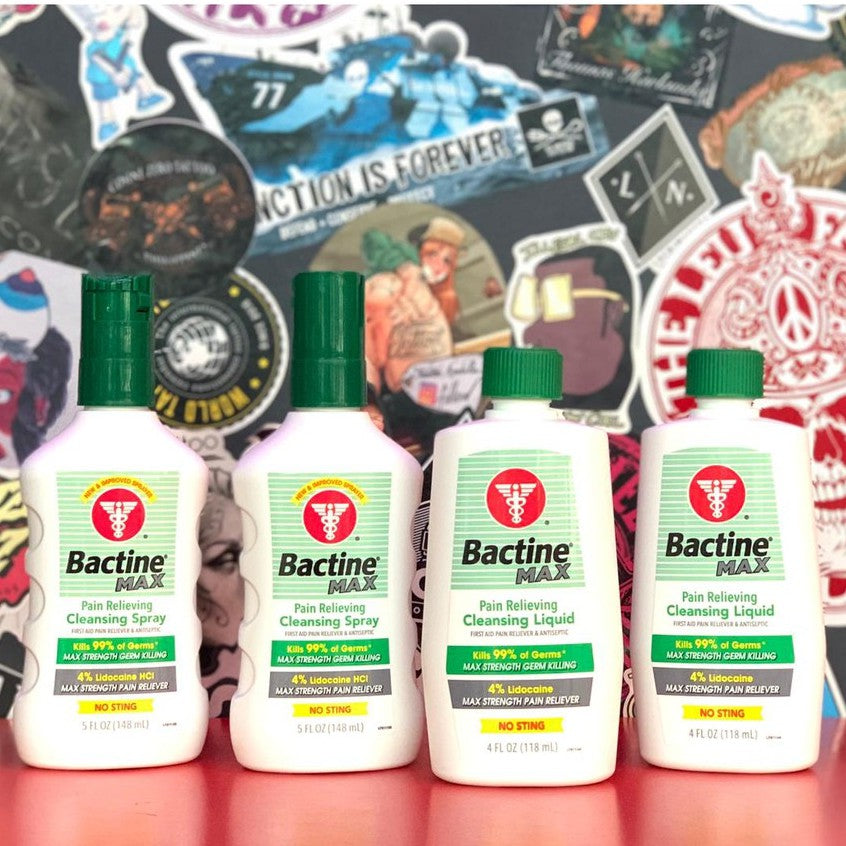 Tattoo Bactine Max Tattoo Cleansing Liquid 5oz | SGOONS TATTOO SUPPLY Tattoo Bactine Max Tattoo Cleansing Liquid 5oz | SGOONS TATTOO SUPPLY