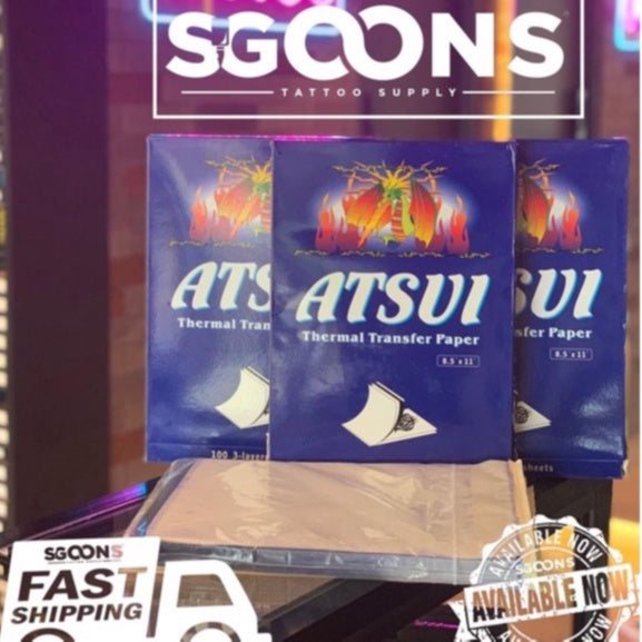 ATSUI THERMAL STENCIL PAPER PER PIECE I SGOON TATTOO SUPPLY ATSUI THERMAL STENCIL PAPER PER PIECE I SGOON TATTOO SUPPLY