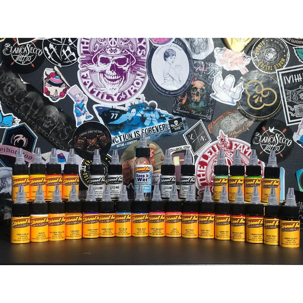 Original Eternal Tattoo Ink 12 Color & 25 Color Ink Set Made in USA | SGOONS TATTOO SUPPLY Original Eternal Tattoo Ink 12 Color & 25 Color Ink Set Made in USA | SGOONS TATTOO SUPPLY