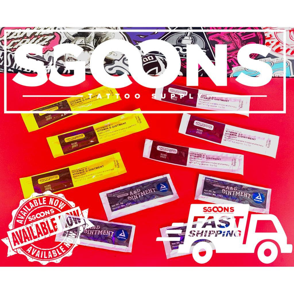 Fougera Vitamin A&D Aftercare Tattoo Ointment, Tattoo Glide, Tattoo Cream | SGOONS TATTOO SUPPLY Fougera Vitamin A&D Aftercare Tattoo Ointment, Tattoo Glide, Tattoo Cream | SGOONS TATTOO SUPPLY