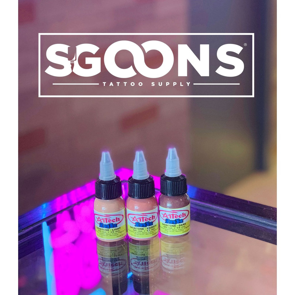 1/2oz ARTECH INK Flesh Tone Set of 3 & 5 | SGOONS TATTOO SUPPLY 1/2oz ARTECH INK Flesh Tone Set of 3 & 5 | SGOONS TATTOO SUPPLY