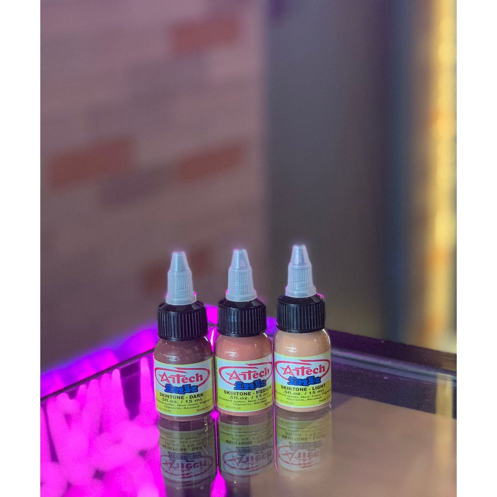 1/2oz ARTECH INK Flesh Tone Set of 3 & 5 | SGOONS TATTOO SUPPLY 1/2oz ARTECH INK Flesh Tone Set of 3 & 5 | SGOONS TATTOO SUPPLY
