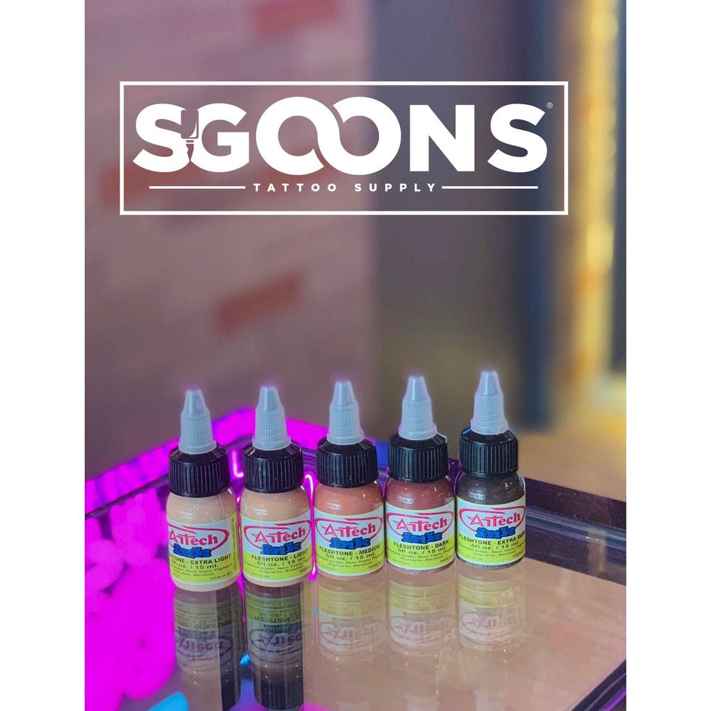 1/2oz ARTECH INK Flesh Tone Set of 3 & 5 | SGOONS TATTOO SUPPLY 1/2oz ARTECH INK Flesh Tone Set of 3 & 5 | SGOONS TATTOO SUPPLY