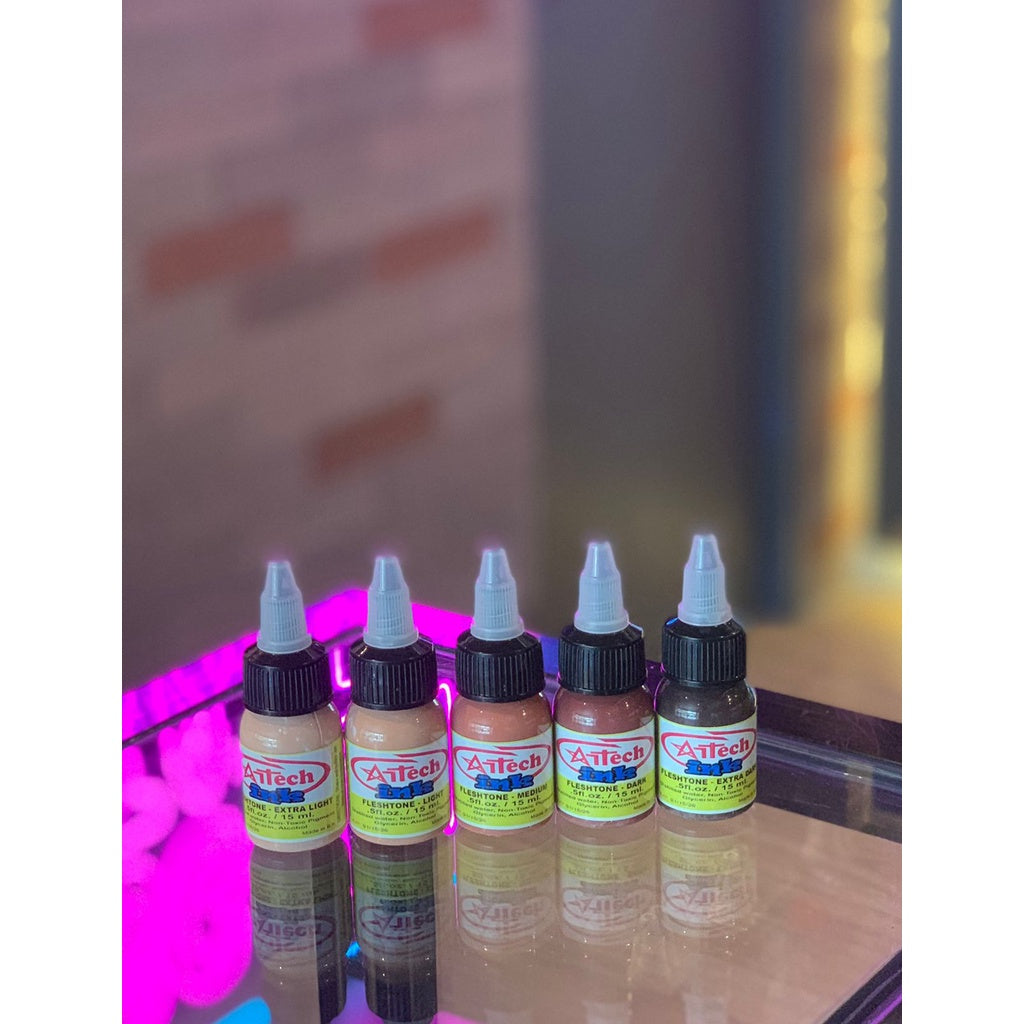 1/2oz ARTECH INK Flesh Tone Set of 3 & 5 | SGOONS TATTOO SUPPLY 1/2oz ARTECH INK Flesh Tone Set of 3 & 5 | SGOONS TATTOO SUPPLY