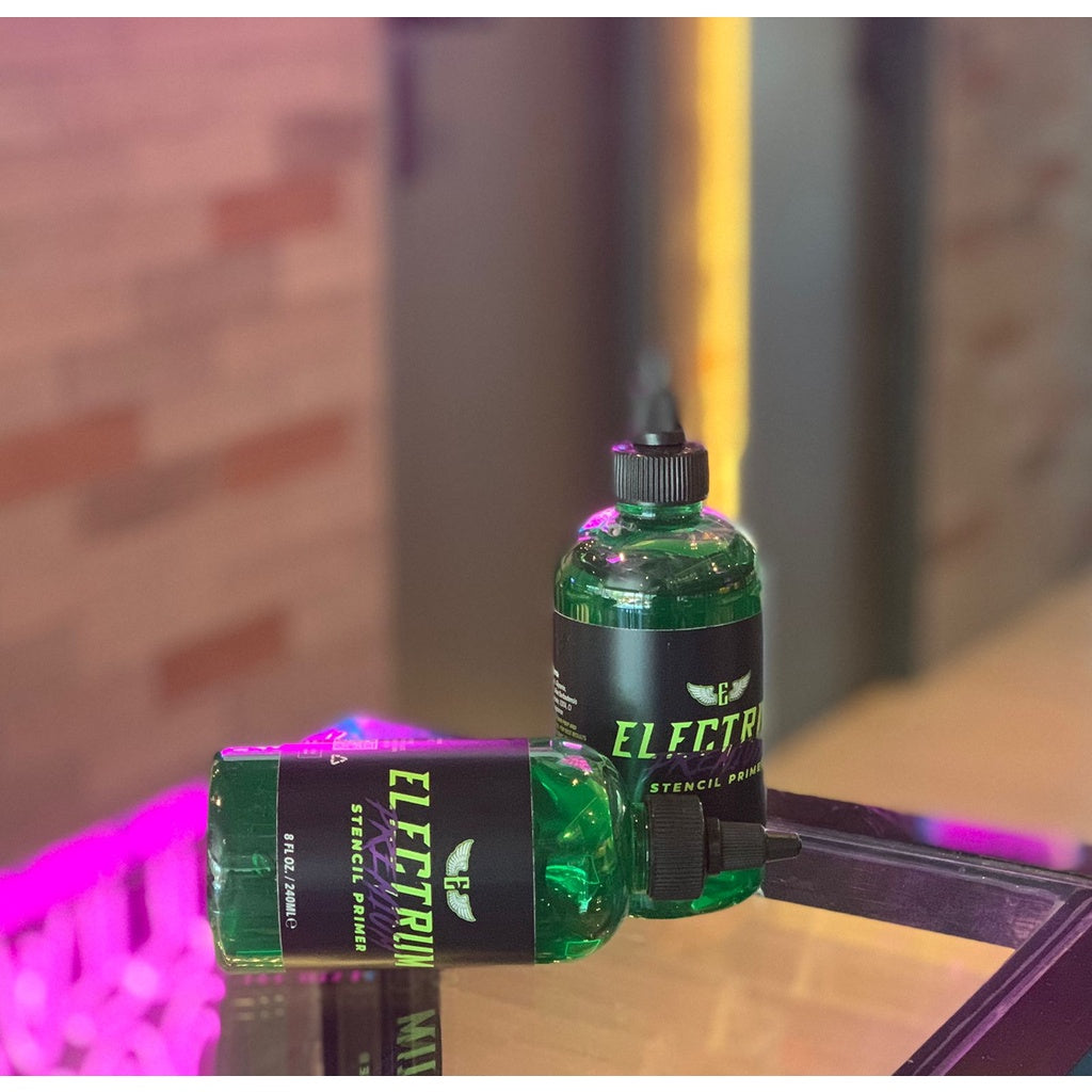 Electrum Premium Tattoo Stencil Primer (Green) 8 oz. | SGOONS TATTOO SUPPLY Electrum Premium Tattoo Stencil Primer (Green) 8 oz. | SGOONS TATTOO SUPPLY