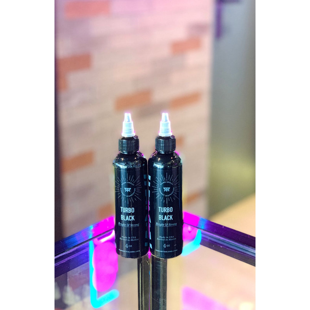 4oz Professional and Original Radiant Turbo Black Tattoo Ink Made in USA | SGOONS TATTOO SUPPLY 4oz Professional and Original Radiant Turbo Black Tattoo Ink Made in USA | SGOONS TATTOO SUPPLY