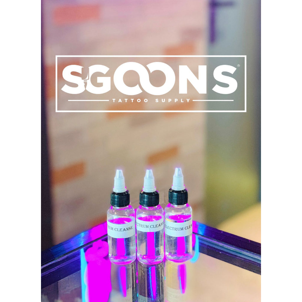 Electrum Cleanse Tattoo Cleanser & Rinse Solution 1oz | SGOONS TATTOO SUPPLY Electrum Cleanse Tattoo Cleanser & Rinse Solution 1oz | SGOONS TATTOO SUPPLY