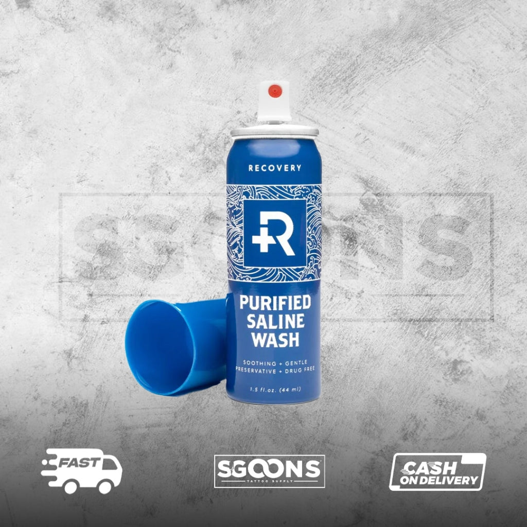 Tattoo Recovery Piercing Aftercare Saline Wash Spray | SGOONS TATTOO SUPPLY Tattoo Recovery Piercing Aftercare Saline Wash Spray | SGOONS TATTOO SUPPLY