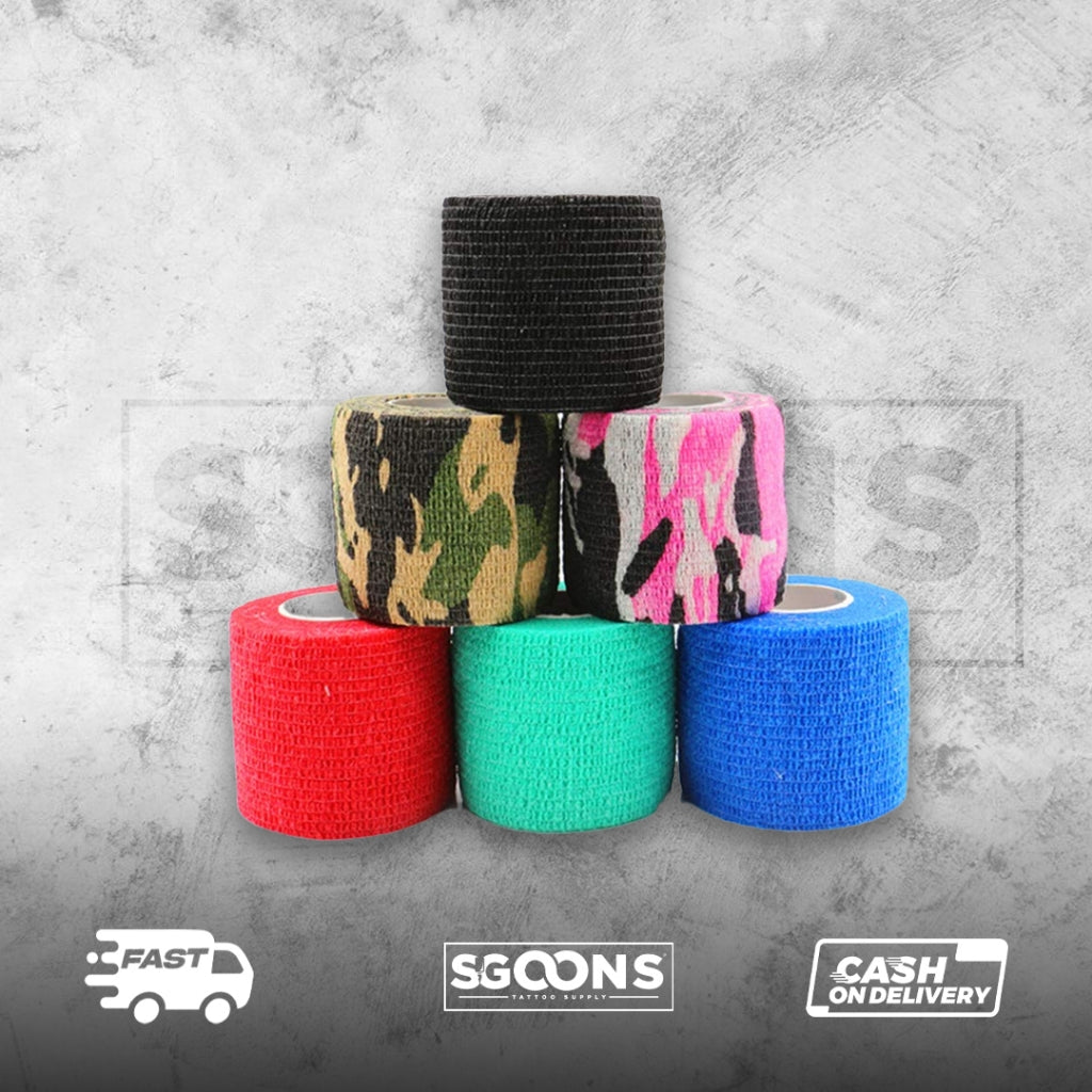 Tattoo Grip Tape/ Tattoo Self Adhesive Bandage | SGOONS TATTOO SUPPLY Tattoo Grip Tape/ Tattoo Self Adhesive Bandage | SGOONS TATTOO SUPPLY