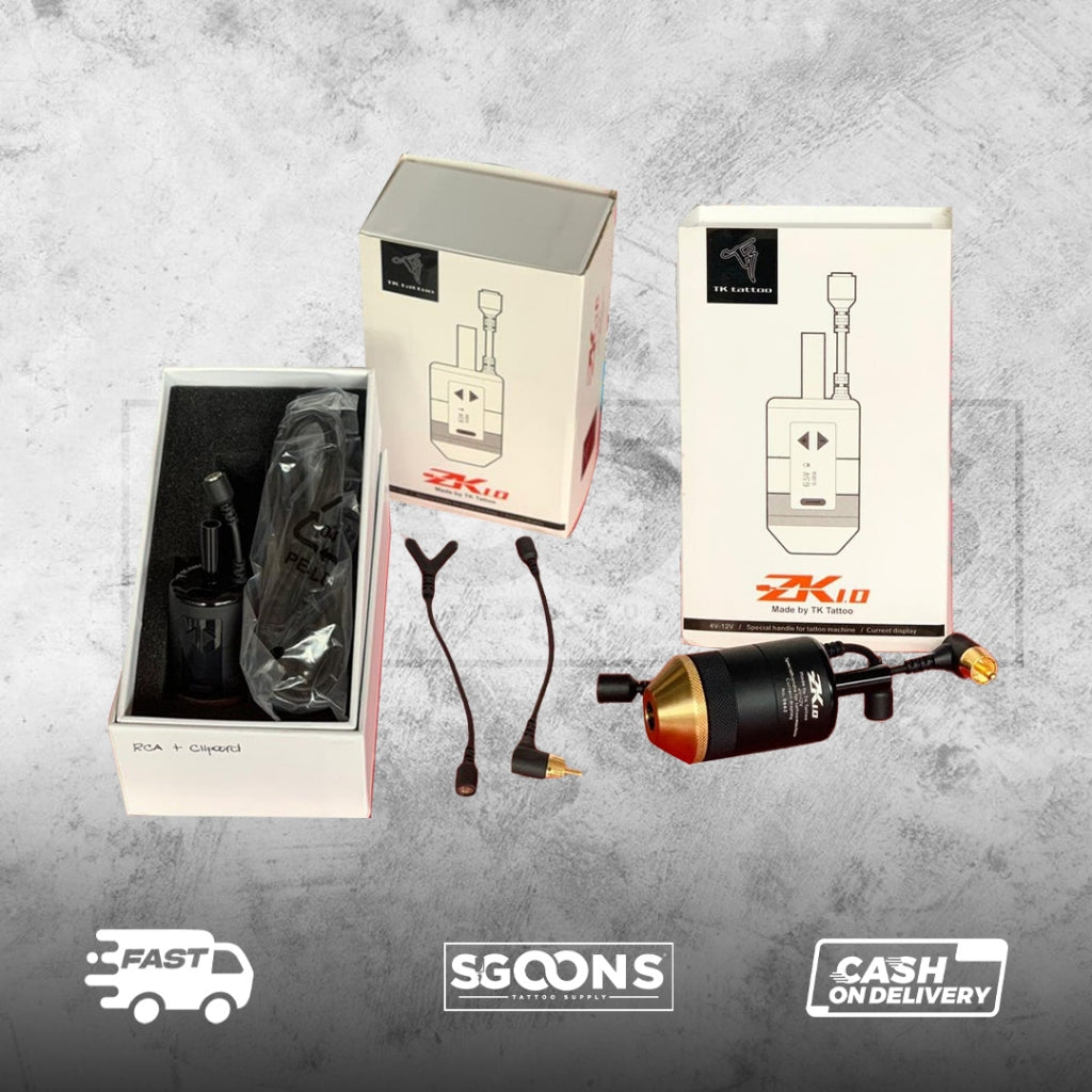 1pc 2021 Newest ZK10 Wireless Tattoo Battery Grip (RCA & RCA w/ Clip Cord) | SGOONS TATTOO SUPPLY 1pc 2021 Newest ZK10 Wireless Tattoo Battery Grip (RCA & RCA w/ Clip Cord) | SGOONS TATTOO SUPPLY
