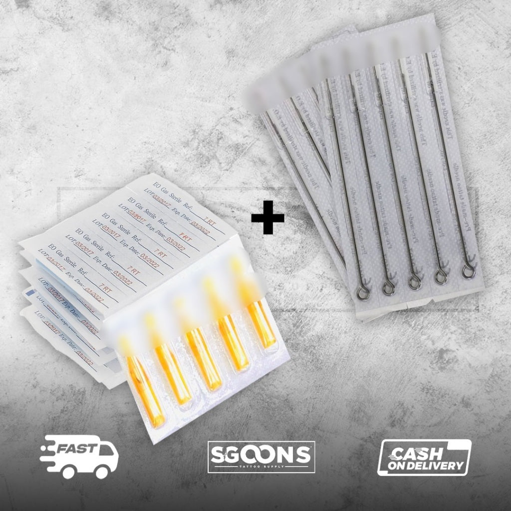 5pcs Standard Tattoo with Tips 1 Pad with tip | SGOONS TATTOO SUPPLY 5pcs Standard Tattoo with Tips 1 Pad with tip | SGOONS TATTOO SUPPLY