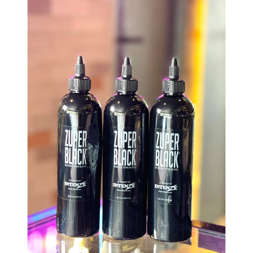 12oz Professional and Original Intenze Zuper Black Tattoo Inks Made in USA | SGOONS TATTOO SUPPLY 12oz Professional and Original Intenze Zuper Black Tattoo Inks Made in USA | SGOONS TATTOO SUPPLY