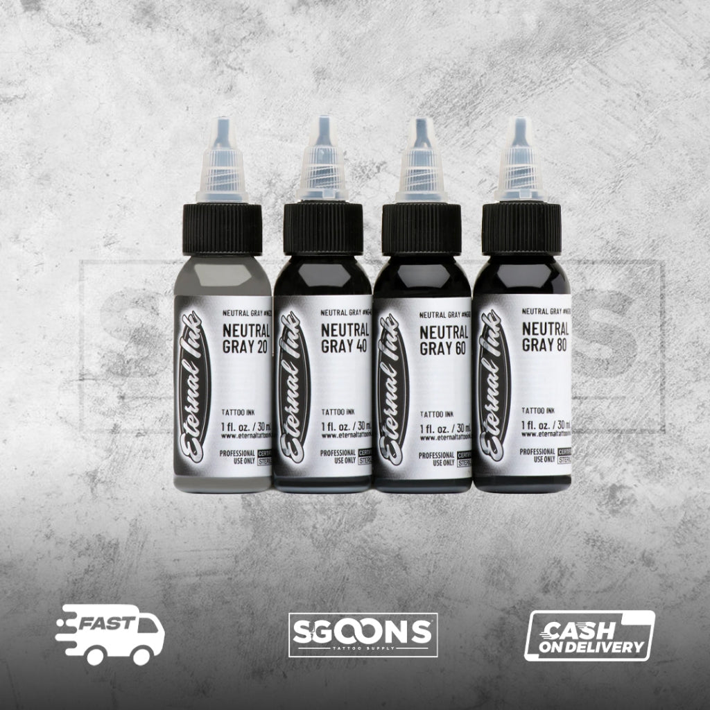 Professional and Original Eternal Neutral Tattoo Inks Set , Made in USA | SGOONS TATTOO SUPPLY Professional and Original Eternal Neutral Tattoo Inks Set , Made in USA | SGOONS TATTOO SUPPLY
