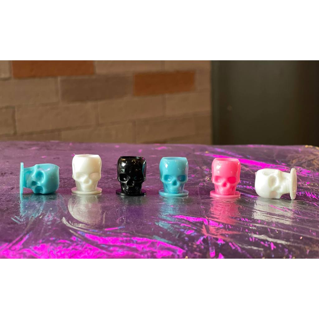 Disposable Tattoo Skull Inkcups with Base Color Cup | SGoons Tattoo Supply Disposable Tattoo Skull Inkcups with Base Color Cup | SGoons Tattoo Supply