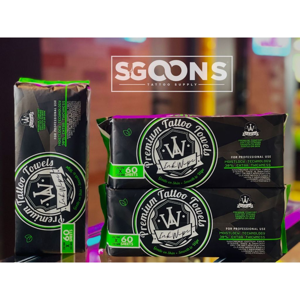 InkWipes Premium Tattoo Towels Tissue | SGOONS TATTOO SUPPLY InkWipes Premium Tattoo Towels Tissue | SGOONS TATTOO SUPPLY
