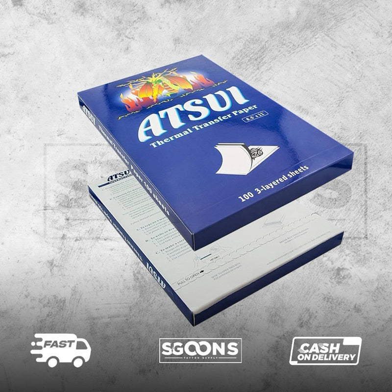 ATSUI THERMAL STENCIL PAPER PER PIECE I SGOON TATTOO SUPPLY ATSUI THERMAL STENCIL PAPER PER PIECE I SGOON TATTOO SUPPLY