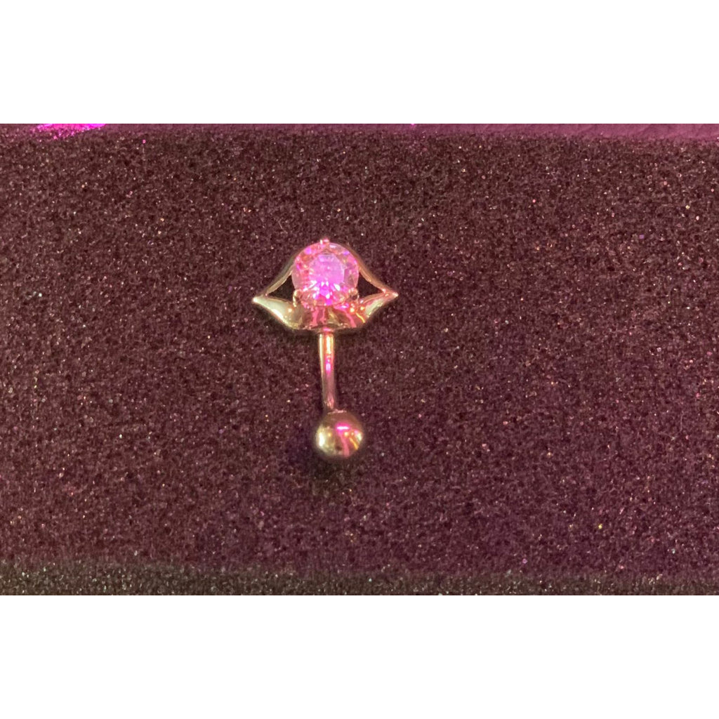 Belly Button Ring Bar Surgical Steel Crystal Navel Body Jewelry | SGOONS Belly Button Ring Bar Surgical Steel Crystal Navel Body Jewelry | SGOONS