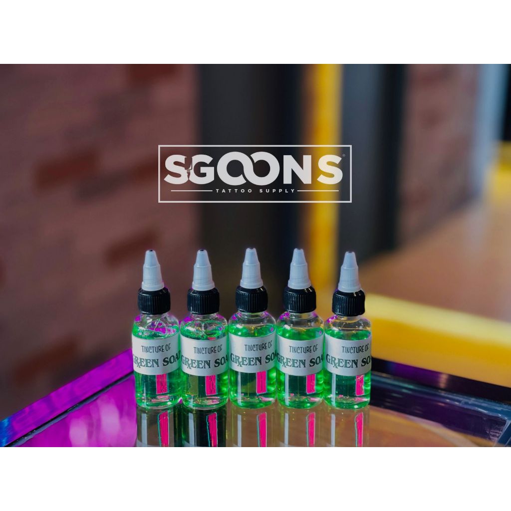 Original Tincture Tattoo Green Soap 1oz (30mL) & 16oz Refill | SGOONS TATTOO SUPPLY Original Tincture Tattoo Green Soap 1oz (30mL) & 16oz Refill | SGOONS TATTOO SUPPLY