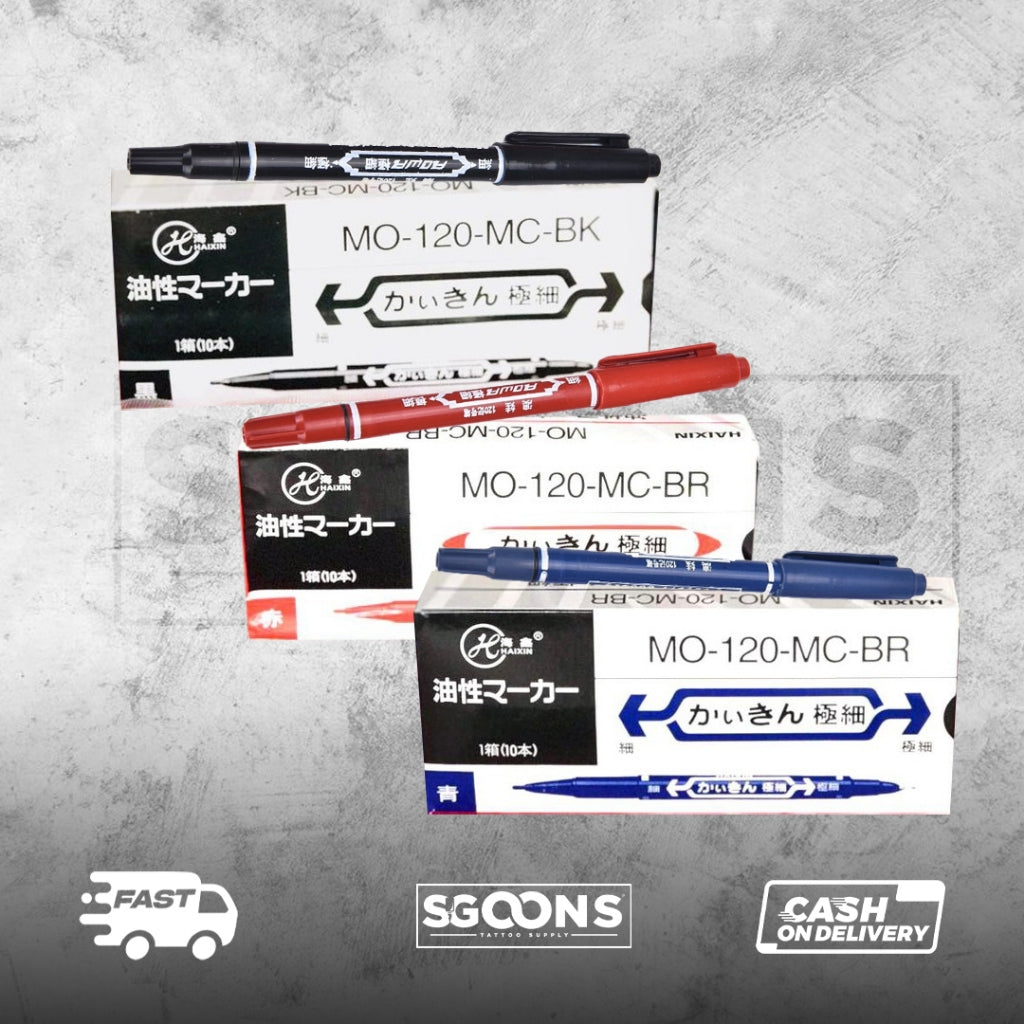 Tattoo Double Tip Temporary Ink Skin Marker Pen | SGOONS TATTOO SUPPLY Tattoo Double Tip Temporary Ink Skin Marker Pen | SGOONS TATTOO SUPPLY