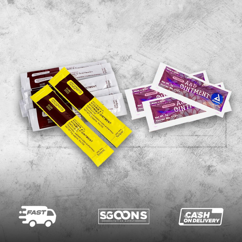Fougera Vitamin A&D Aftercare Tattoo Ointment, Tattoo Glide, Tattoo Cream | SGOONS TATTOO SUPPLY Fougera Vitamin A&D Aftercare Tattoo Ointment, Tattoo Glide, Tattoo Cream | SGOONS TATTOO SUPPLY