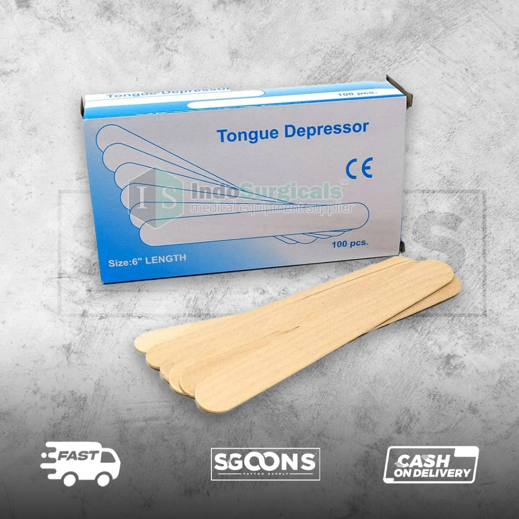 TONGUE DEPRESSOR (Individual pack) Spatula I SGOONS TATTOO SUPPLY TONGUE DEPRESSOR (Individual pack) Spatula I SGOONS TATTOO SUPPLY