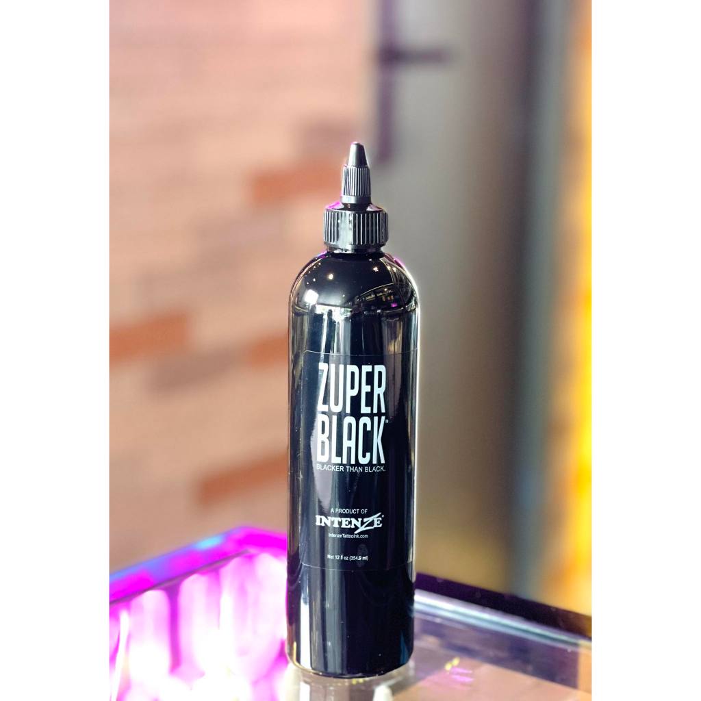 12oz Professional and Original Intenze Zuper Black Tattoo Inks Made in USA | SGOONS TATTOO SUPPLY 12oz Professional and Original Intenze Zuper Black Tattoo Inks Made in USA | SGOONS TATTOO SUPPLY