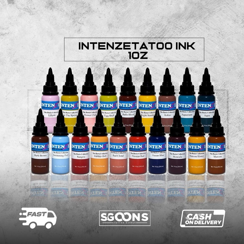 1oz (30mL) Professional and Original Intenze Tattoo Inks Made in USA | SGOONS TATTOO SUPPLY 1oz (30mL) Professional and Original Intenze Tattoo Inks Made in USA | SGOONS TATTOO SUPPLY