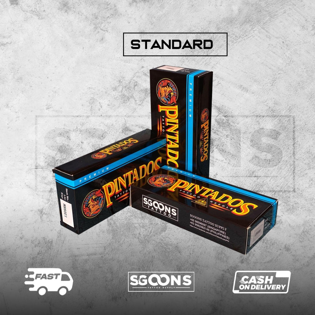 50pcs/box Assorted (Mixed Size) PINTADOS Premium Standard Tattoo (RL, RS, M1, RM) | SGOONS 50pcs/box Assorted (Mixed Size) PINTADOS Premium Standard Tattoo (RL, RS, M1, RM) | SGOONS