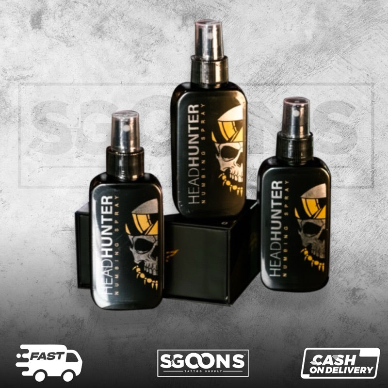 HeadHunter Numbing Spray | SGOONS TATTOO SUPPLY HeadHunter Numbing Spray | SGOONS TATTOO SUPPLY