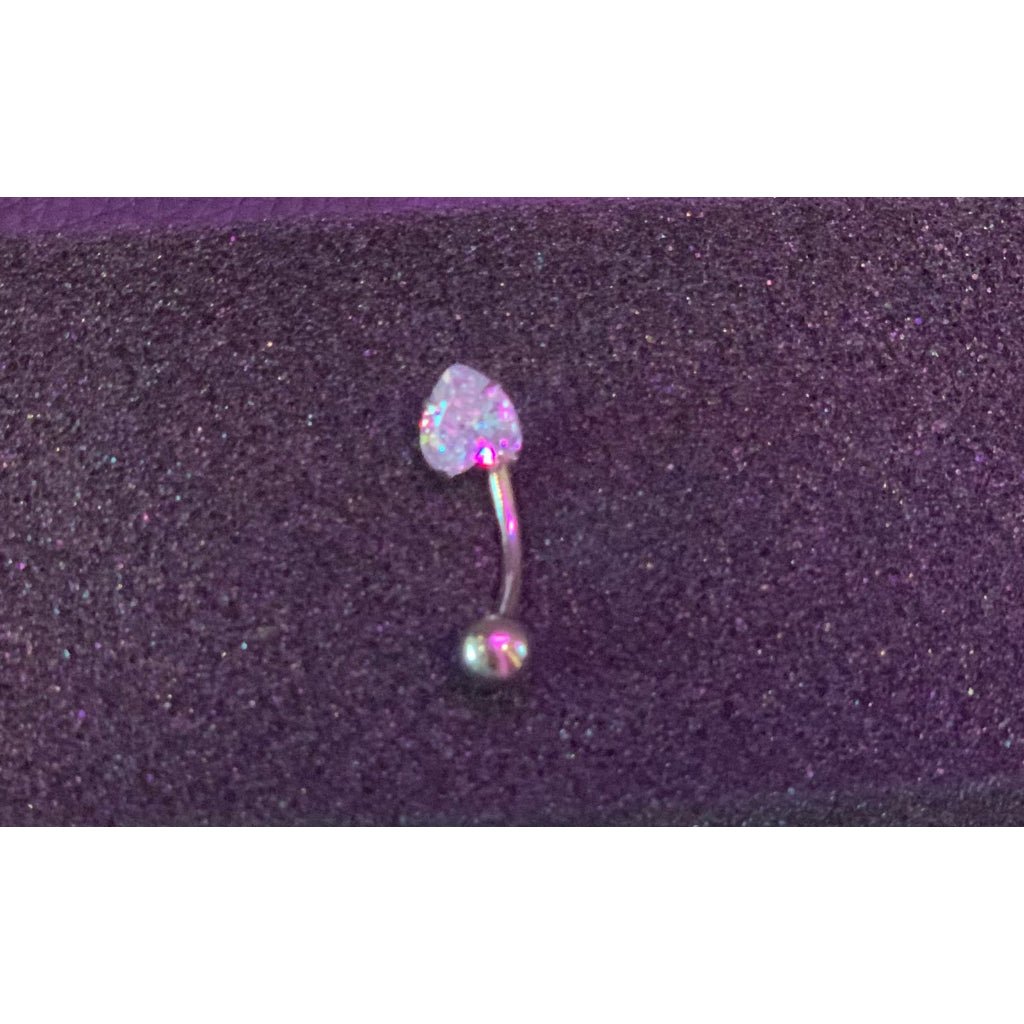 Belly Button Ring Bar Surgical Steel Crystal Navel Body Jewelry | SGOONS Belly Button Ring Bar Surgical Steel Crystal Navel Body Jewelry | SGOONS