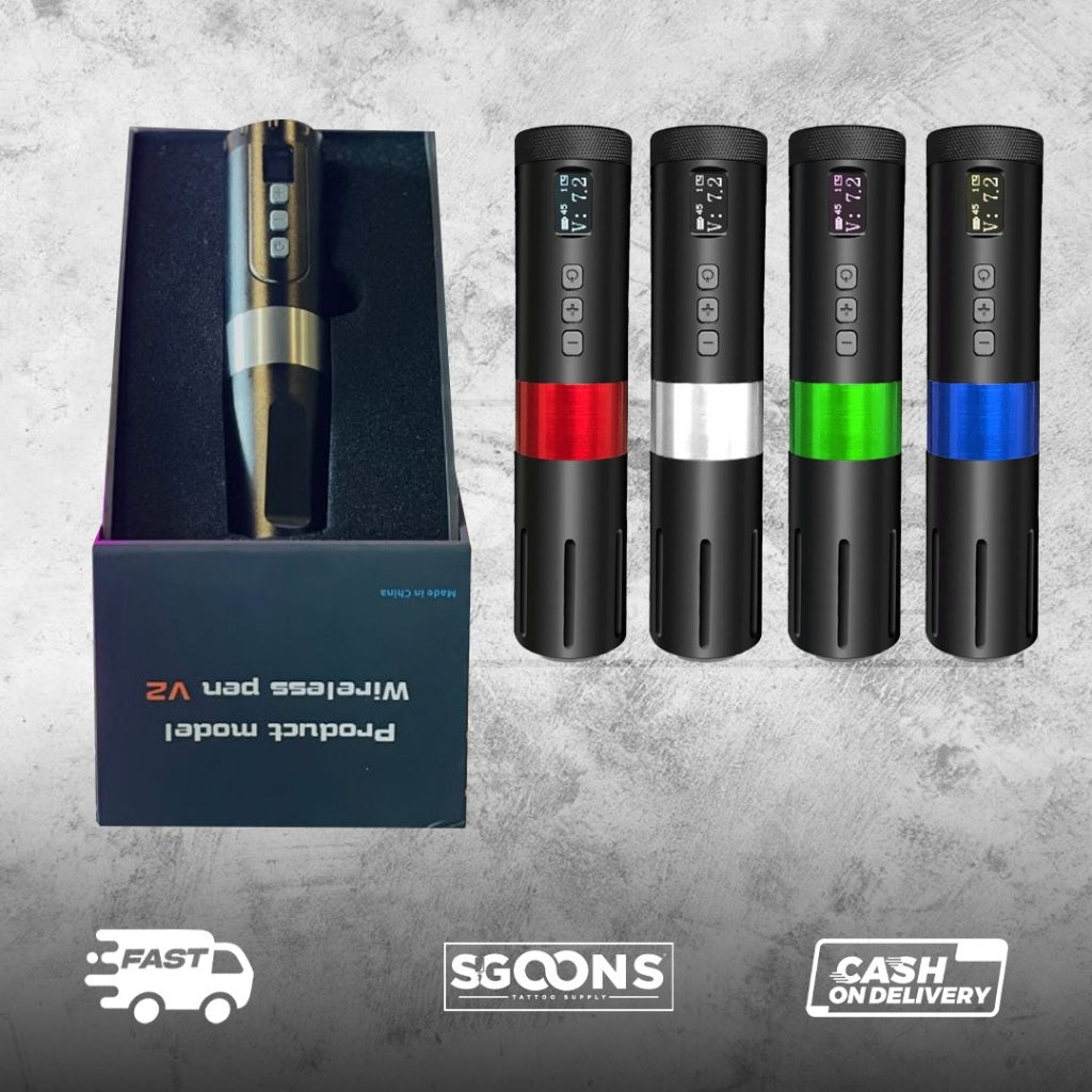 Bronc Wireless Tattoo Pen V1 & V2 Tattoo Machine I SGOONS TATTOO SUPPLY Bronc Wireless Tattoo Pen V1 & V2 Tattoo Machine I SGOONS TATTOO SUPPLY