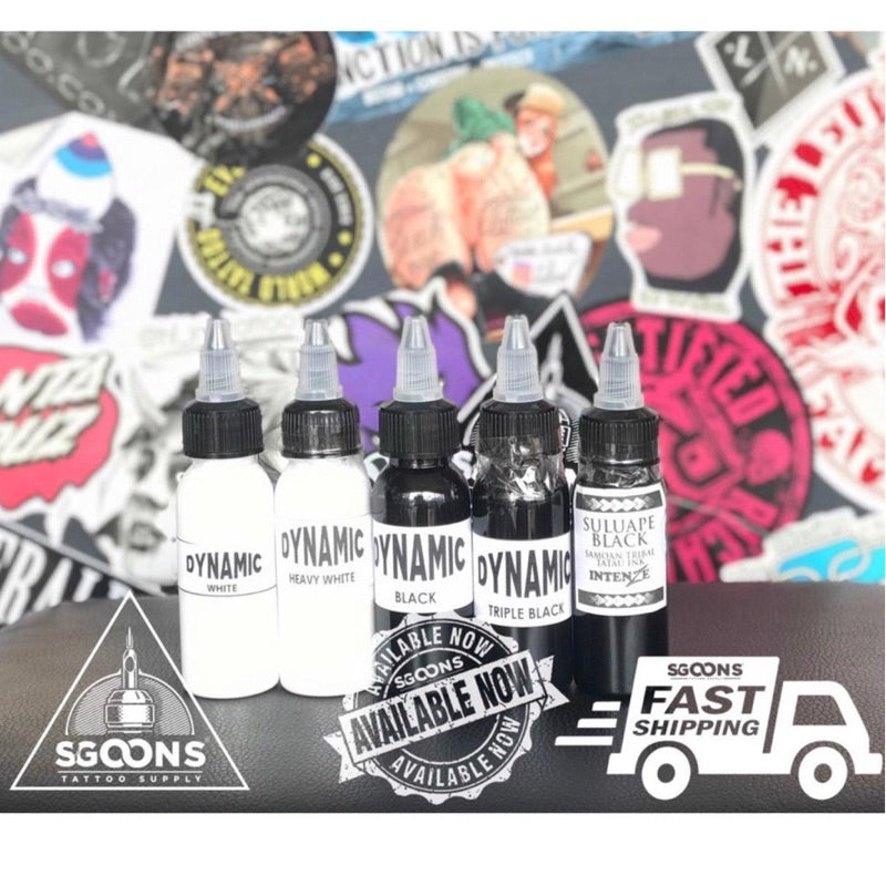 Dynamic Triple Black/White Black White Tattoo Ink | SGOONS TATTOO SUPPLY Dynamic Triple Black/White Black White Tattoo Ink | SGOONS TATTOO SUPPLY