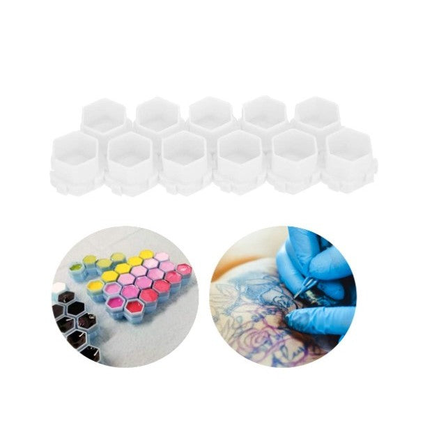 Tattoo Hexagonal InkCup Hive Ink Cup/Honeycomb | SGoons Tattoo Supply Tattoo Hexagonal InkCup Hive Ink Cup/Honeycomb | SGoons Tattoo Supply