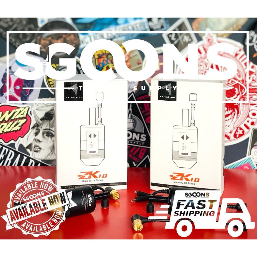 1pc 2021 Newest ZK10 Wireless Tattoo Battery Grip (RCA & RCA w/ Clip Cord) | SGOONS TATTOO SUPPLY 1pc 2021 Newest ZK10 Wireless Tattoo Battery Grip (RCA & RCA w/ Clip Cord) | SGOONS TATTOO SUPPLY