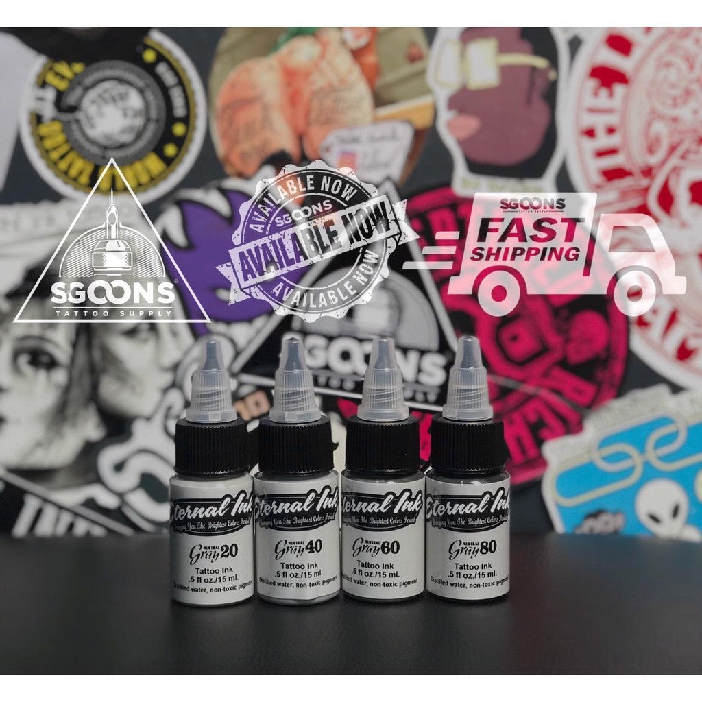 Professional and Original Eternal Neutral Tattoo Inks Set , Made in USA | SGOONS TATTOO SUPPLY Professional and Original Eternal Neutral Tattoo Inks Set , Made in USA | SGOONS TATTOO SUPPLY