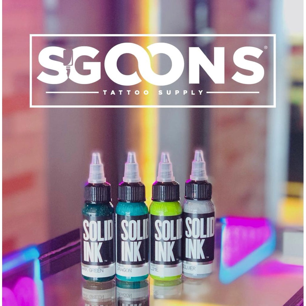 Solid Ink Premium Tattoo Pigments 1oz | SGOONS TATTOO SUPPLY Solid Ink Premium Tattoo Pigments 1oz | SGOONS TATTOO SUPPLY