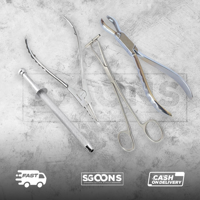 Stainless Steel Pliers Body Jewelry Piercing Tool for Tattoo Artist | SGOONS TATTOO SUPPLY